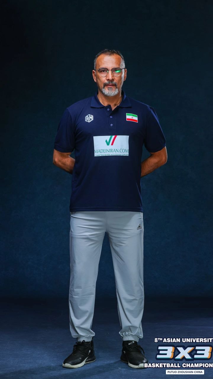Coach Jafari · Asian University 3×3 Studio Portrait