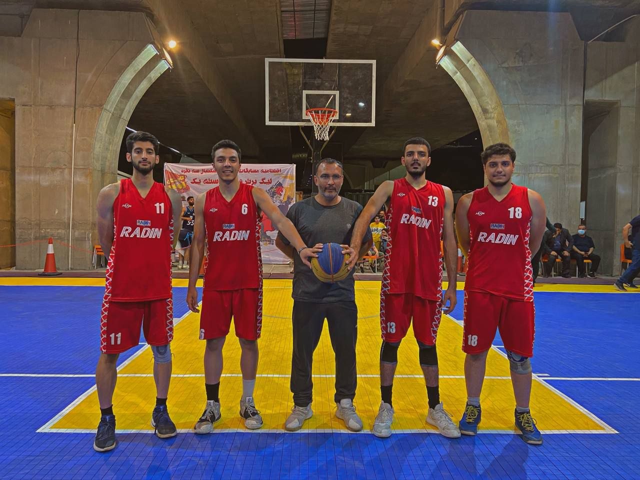 Radin 3×3 · Coach Jafari with Quartet on Outdoor Court