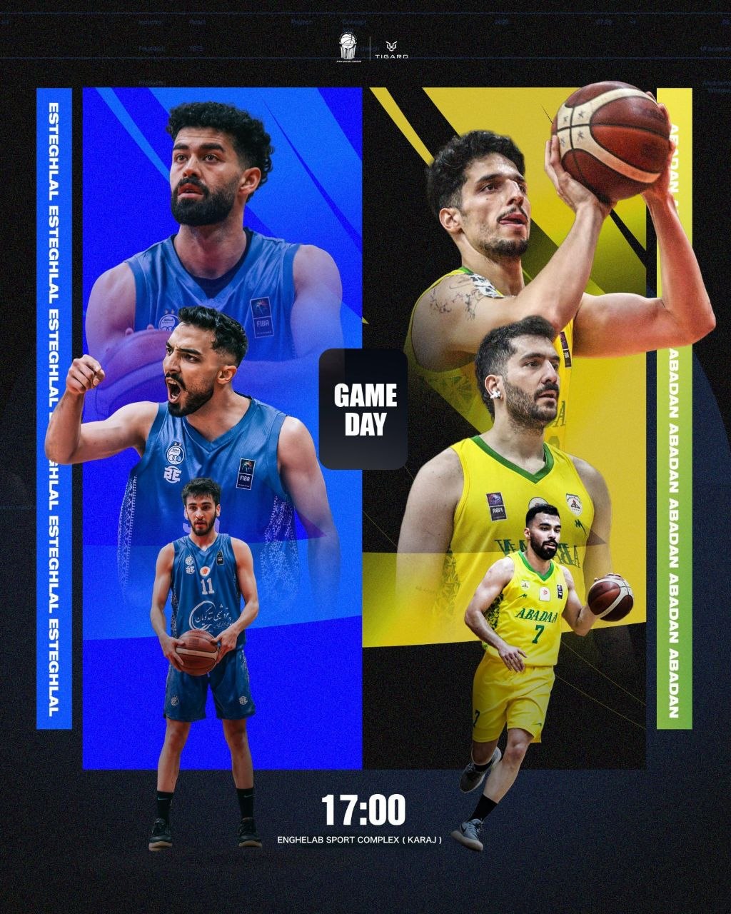 Game Day Poster · Esteghlal vs Abadan (Karaj)