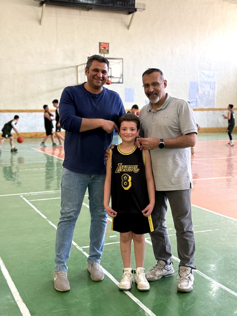 Academy Youngster with Coaches Jafari & Rezaei