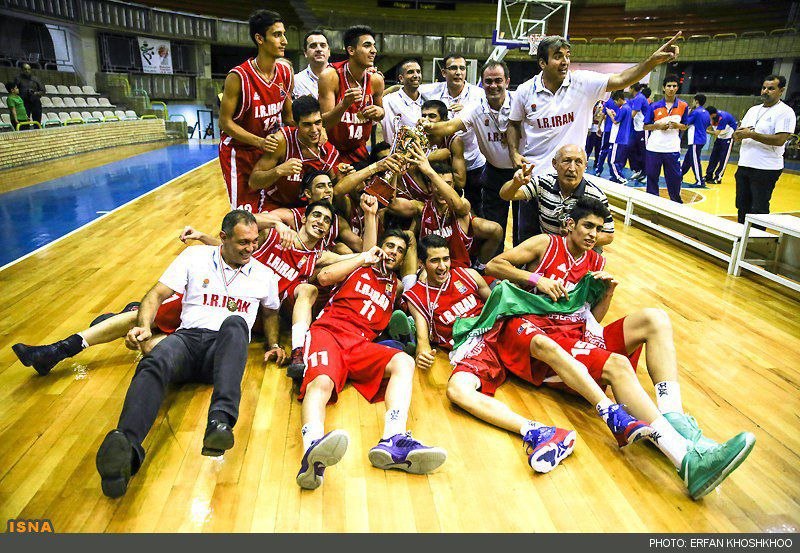 I.R. Iran Youth · Floor Celebration with Trophy (ISNA)